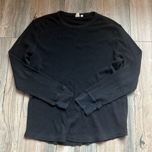 GAP Men's Charcoal Long Sleeve Tee